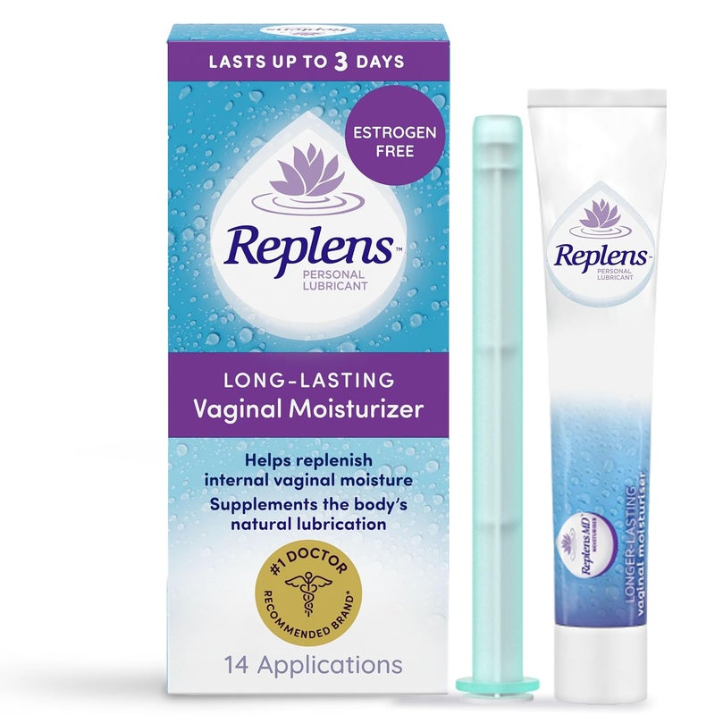 Replens Vaginal Moisturizer, Long-Lasting Moisturizer with Reusable Vaginal Applicator, 14 Count - Image 1